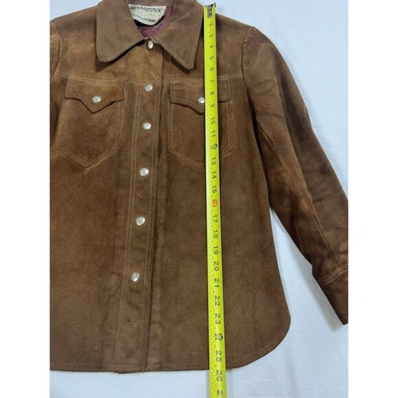 Vintage‎ Suede Jacket Woodstock California 70s Leather | Brown | Women's Small - Picture 16 of 16